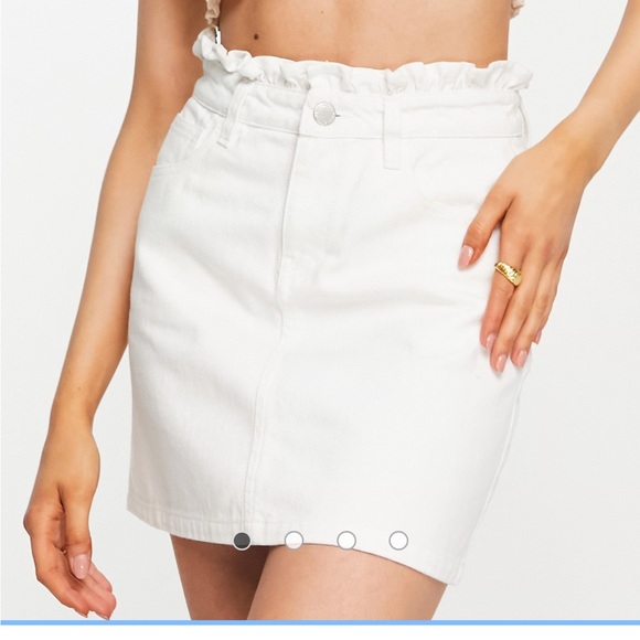 Miss Selfridge White Denim Skirt - Picture 7 of 10